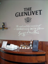 Höhere Qualitäten im Glenlivet-Tastingraum
