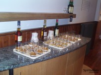 Whiskyauswahl im Glenlivet-Tastingraum