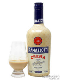 Ramazzotti Crema Glas und Flasche