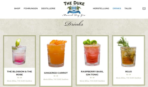 Drinks mit The Duke
