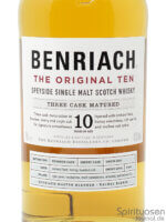 BenRiach The Original Ten Vorderseite Etikett