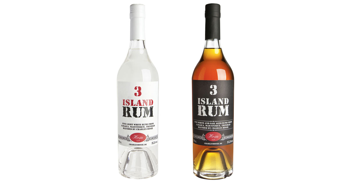 Blends: Charles Hosie launcht neue 3 Island Rums White und Black
