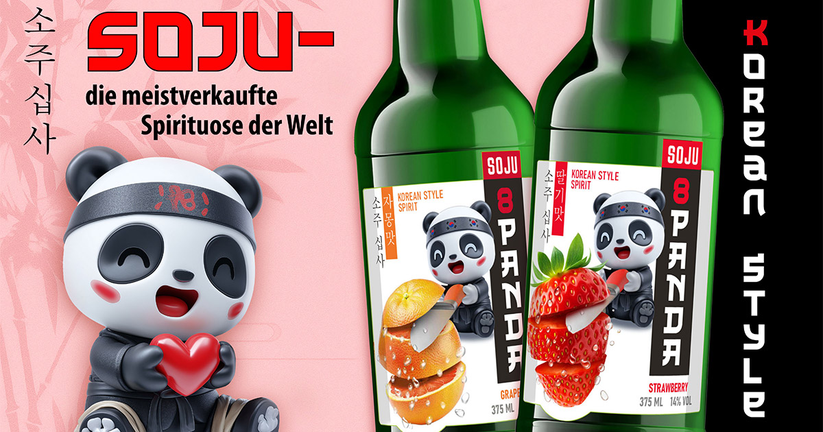 Korean Style: Dovgan präsentiert 8Panda Flavoured Soju Korean Style: Dovgan präsentiert 8Panda Flavoured Soju