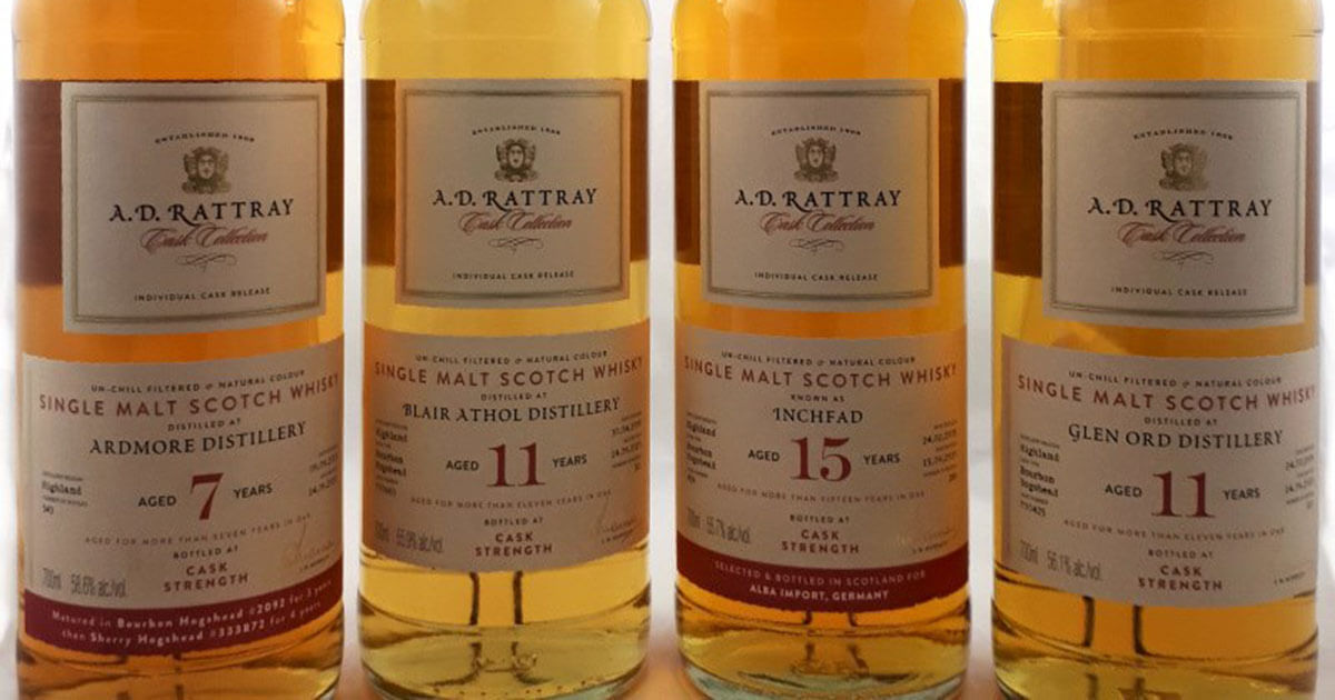 Cask Collection: A.D. Rattray mit acht neuen Einzelfassabfüllungen