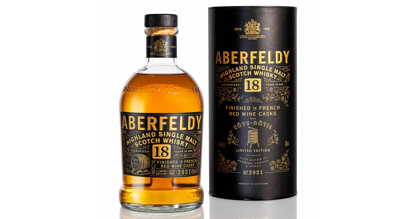 Limited Edition: Aberfeldy Distillery launcht Aberfeldy 18 Jahre Côte-Rôtie