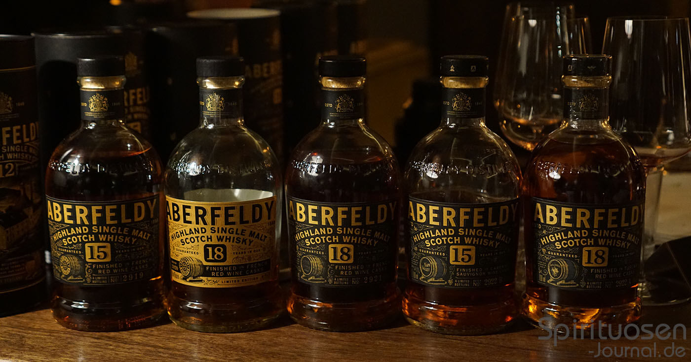 Whisky x Wein: Aberfeldy zeigt Red Wine Cask Collection in „Grapes Weinbar“