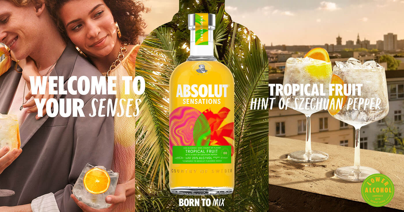 Tropical Fruit: Absolut stößt mit „Sensations“ in Low-ABV-Segment vor