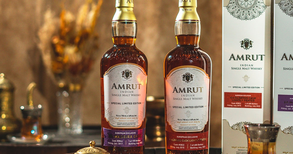 Single Casks: Amrut Distilleries veröffentlichen zwei European Exclusives