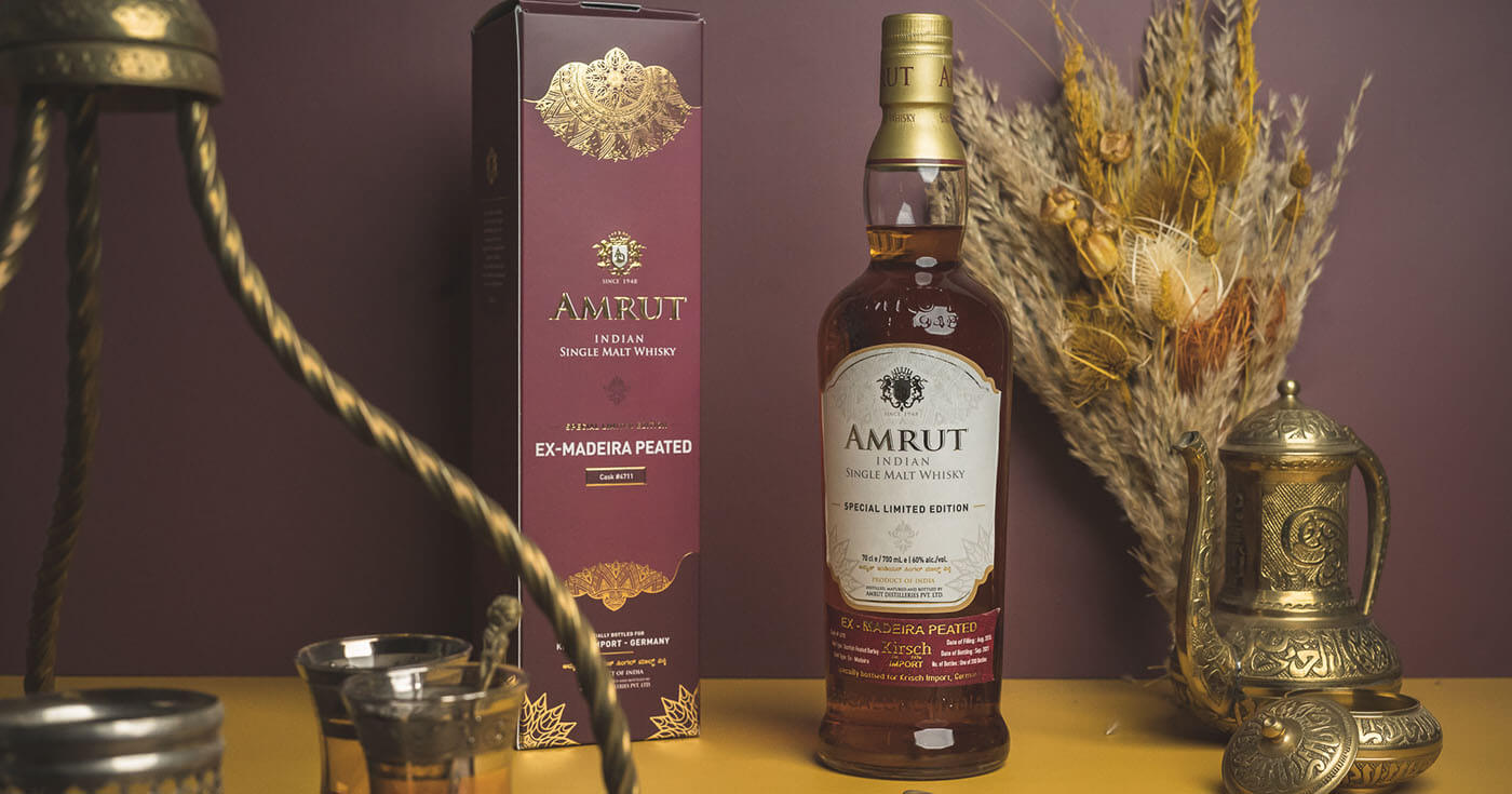 Ex-Madeira Peated: Amrut Distilleries füllen Single Cask für Kirsch Import ab