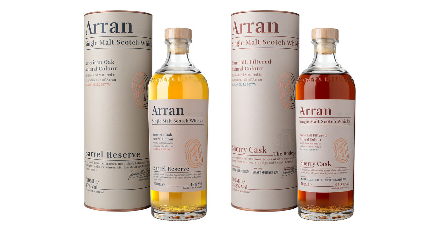 Neuzugänge: Isle of Arran Distillers mit zwei neuen Kernqualitäten