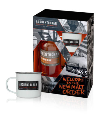 Auchentoshan American Oak in Geschenkset zum Jahresende