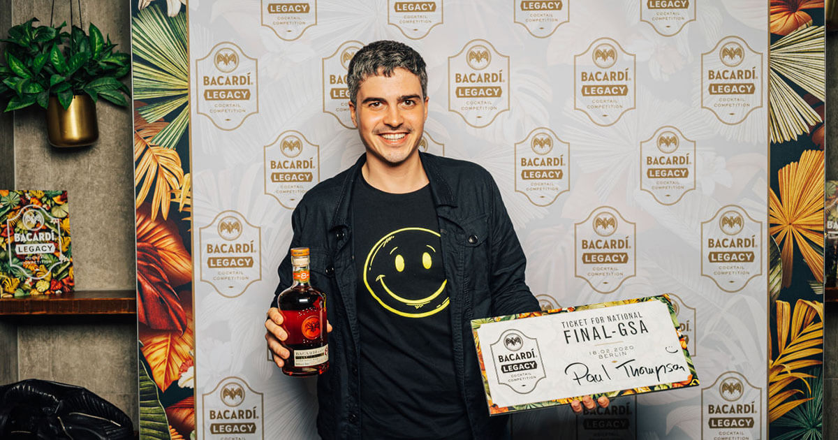Neuer Finalist: Paul Thompson reist zur Bacardi Legacy Cocktail Competition 2020