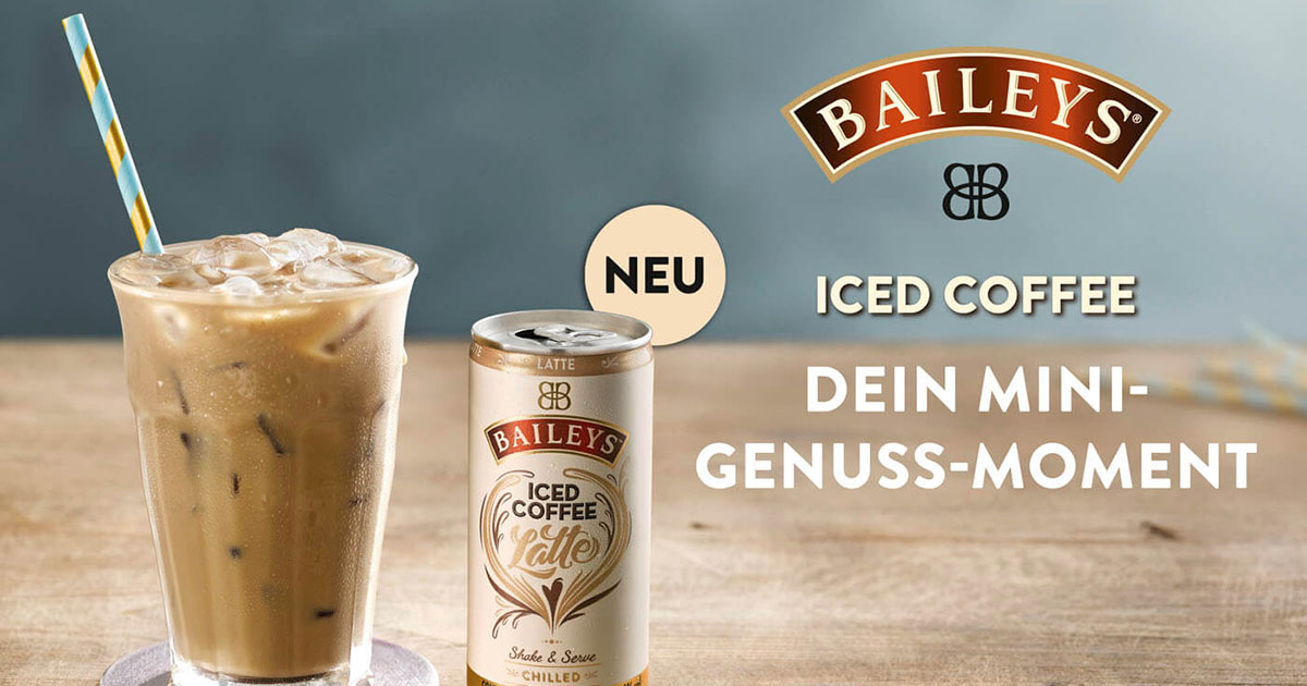 Variante „Latte“: Launch des Baileys Iced Coffee als Premix