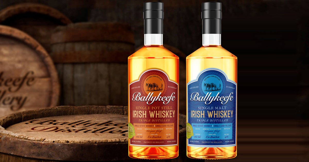 Modernisiert: Ballykeefe Distillery stattet Irish Whiskeys mit neuem Look aus