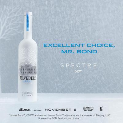 Belvedere Vodka ist Partner von neuem James Bond Film 'Spectre'