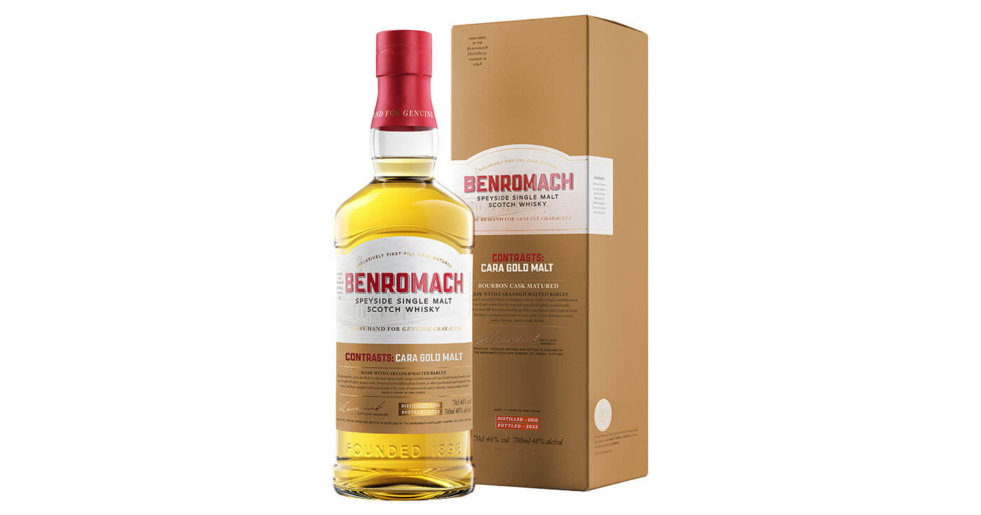 Limitiert: Benromach Distillery launcht Benromach Contrasts: Cara Gold Malt