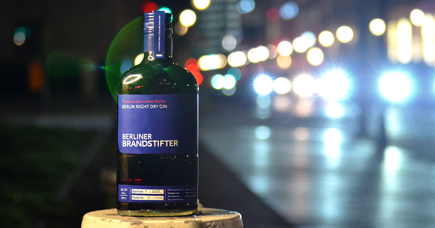 Limitiert: Berliner Brandstifter launcht Berlin Night Dry Gin