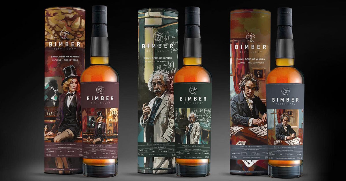 „Shoulders of Giants“: Bimber Distillery launcht Single Casks für Deutschland