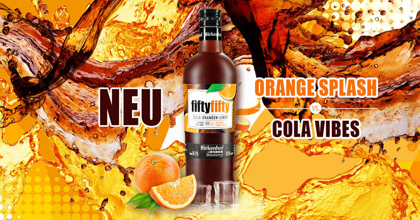 FiftyFifty: Birkenhof Brennerei nimmt Cola-Orangen-Likör in Sortiment auf