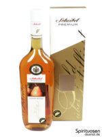 Scheibel Premium Moor-Birne Verpackung und Flasche