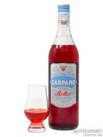 Carpano Botanic Bitter Glas und Flasche