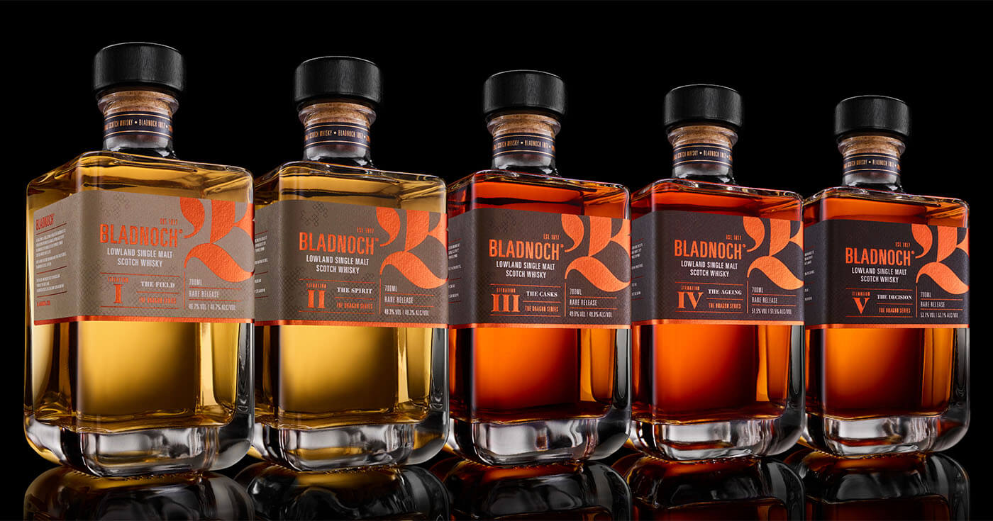 Variabilität: Bladnoch Distillery stellt fünfteilige The Dragon Series vor