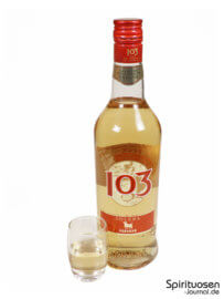 Osborne 103 Solera Glas und Flasche