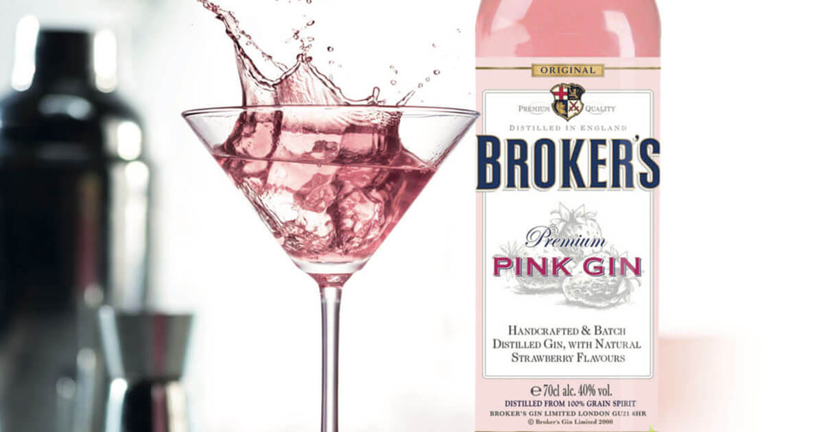 Erdbeeren: Broker’s Pink Gin erreicht Fachhandel