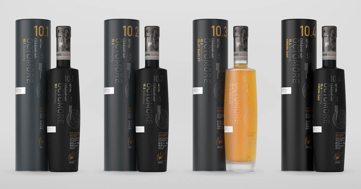 Vier limitierte Abfüllungen: Bruichladdich Distillery enthüllt Octomore Edition 10