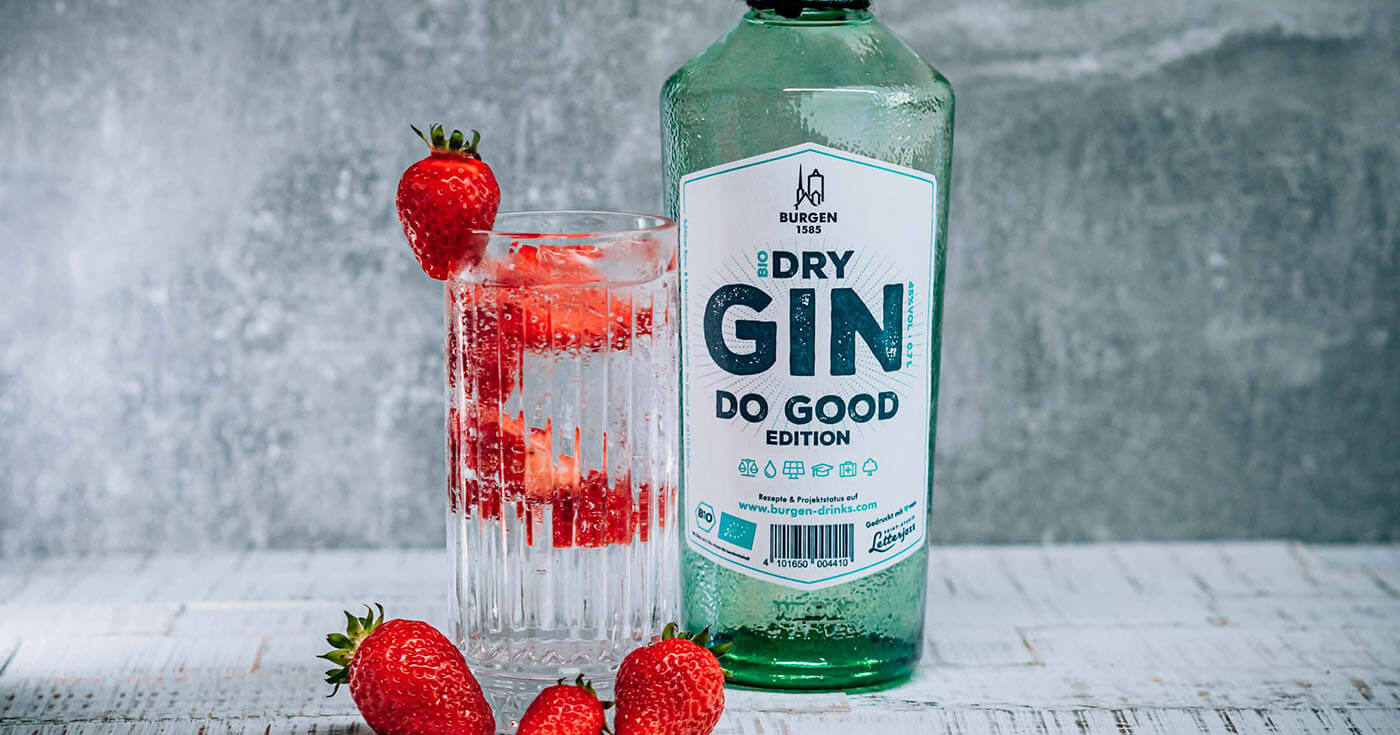 Mit Spendenaktion: Burgen Bio Dry Gin als „Do Good Edition“ gelauncht