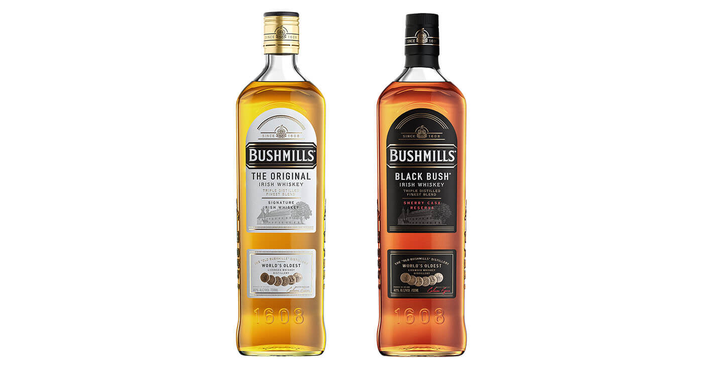 Neues Label, neues Logo: Bushmills führt neues Flaschendesign ein