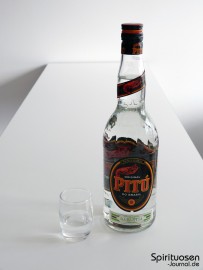 Pitu Glas und Flasche