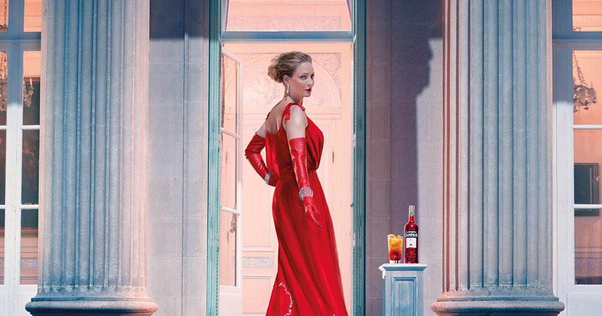 „Worldwide Celebration“: Campari Kalender 2014 mit Uma Thurman vorgestellt