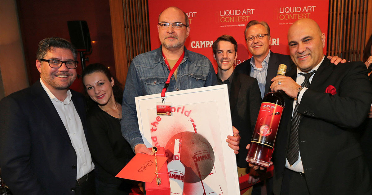 Barprofi aus Erfurt: Torsten Spuhn siegt bei Campari Liquid Art Contest 2014