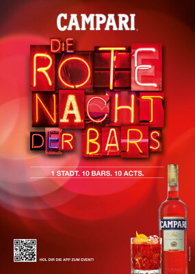 Campari Rote Nacht der Bars 2015 tourt von Juni bis September