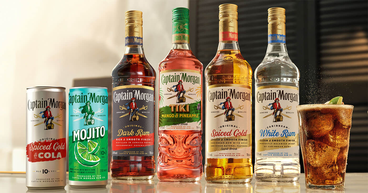 Frisches Design: Captain Morgan erstrahlt in neuem Look