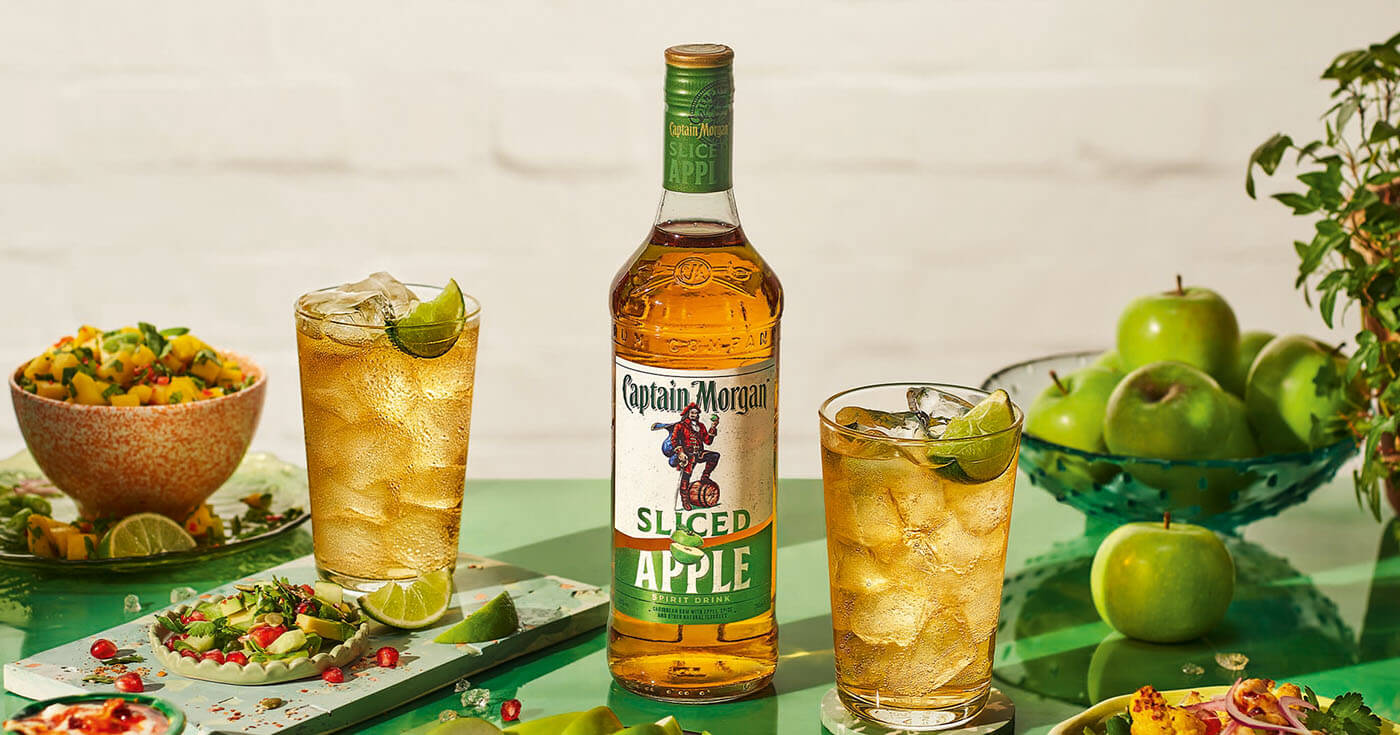 Sliced Apple: Captain Morgan erweitert Sortiment um frisch-fruchtiges Seasonal