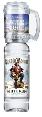 Captain Morgan White Rum ab Oktober mit gratis Glaskrug