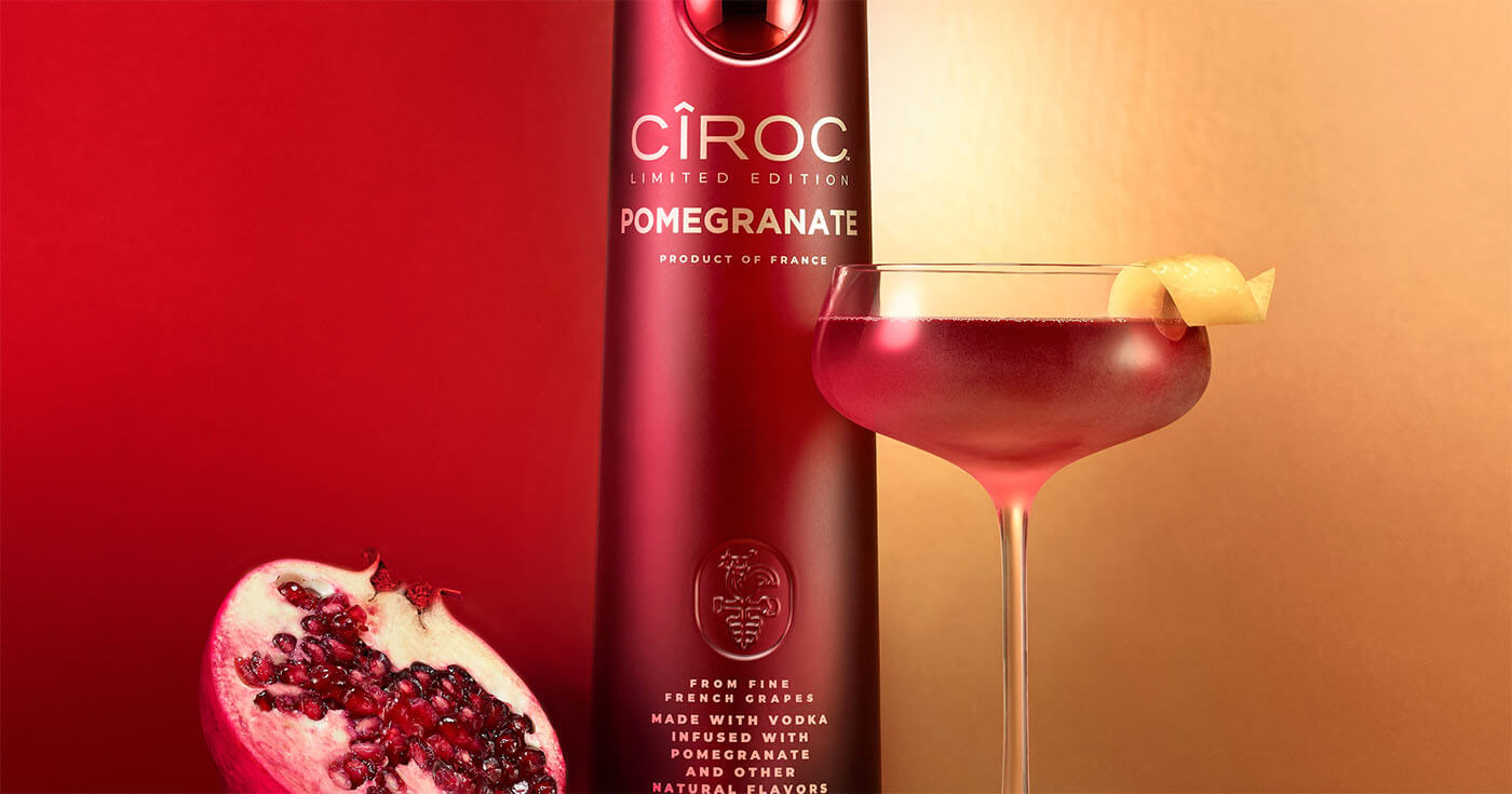 Neues Flavour: Cîroc Pomegranate Vodka in limitiertem Umfang aufgelegt