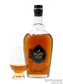 Cognac Frapin VSOP Glas und Flasche