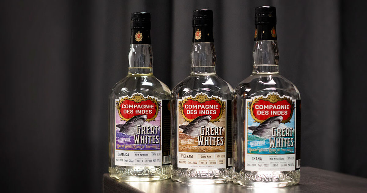 Weiße Rums: Compagnie des Indes startet Reihe „Great Whites“