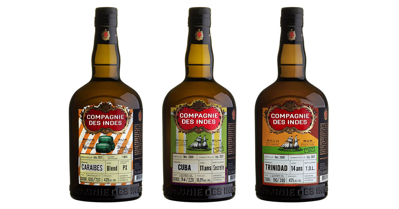 Exklusiv für Deutschland: Compagnie des Indes füllt drei neue Rums ab