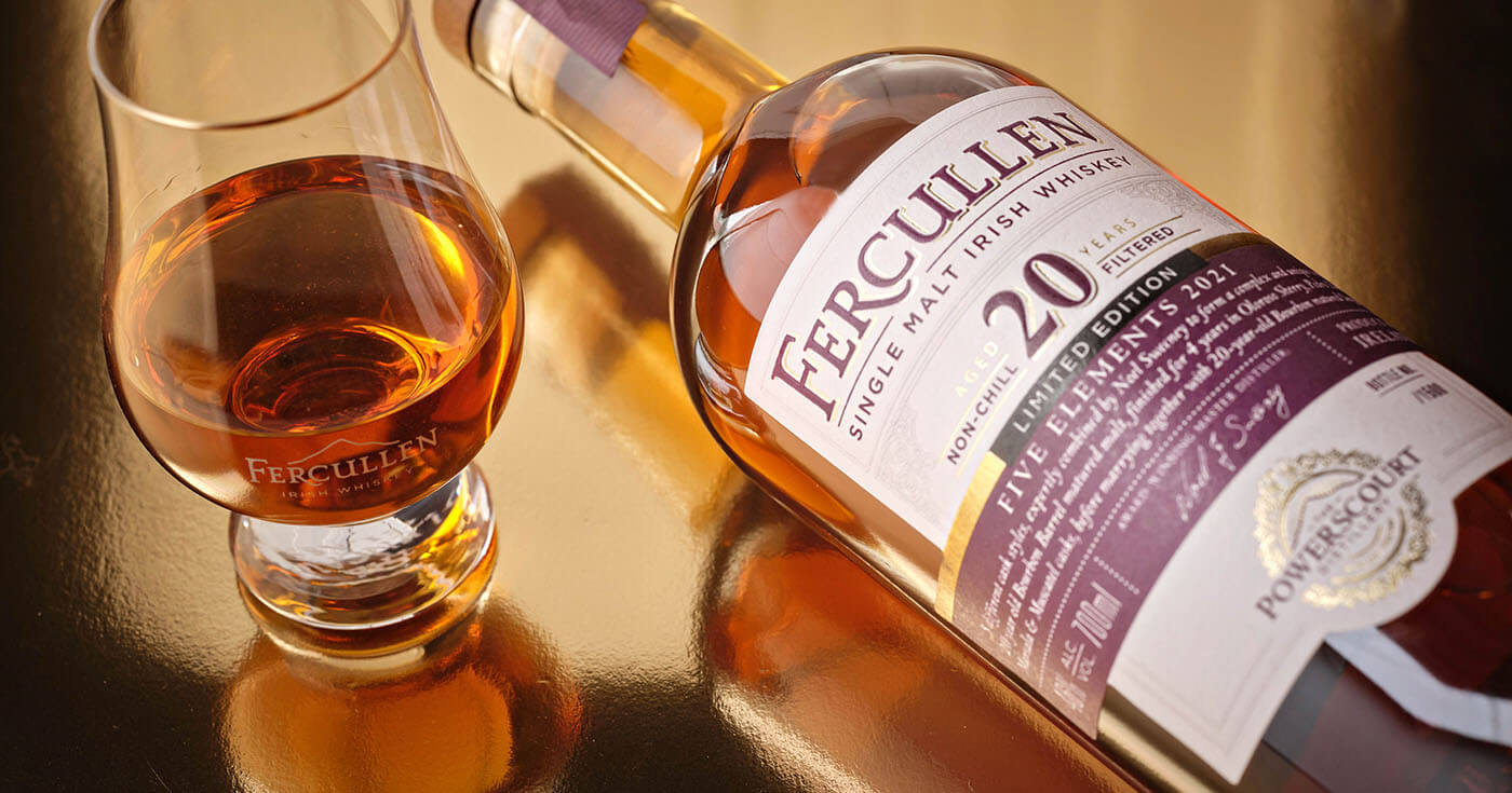 Limited Edition: Powerscourt Distillery mit Fercullen 20 Jahre Five Elements