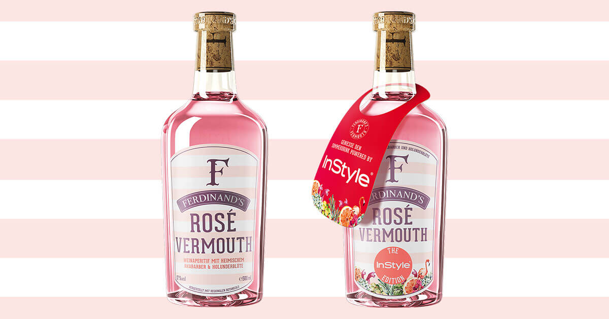 Mit Redesign: Ferdinand’s Rosé Vermouth als InStyle-Sonderedition vorgestellt
