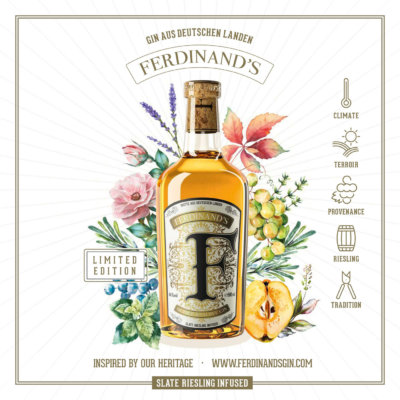 Ferdinand's Saar Quince Reserve Gin vor Launch