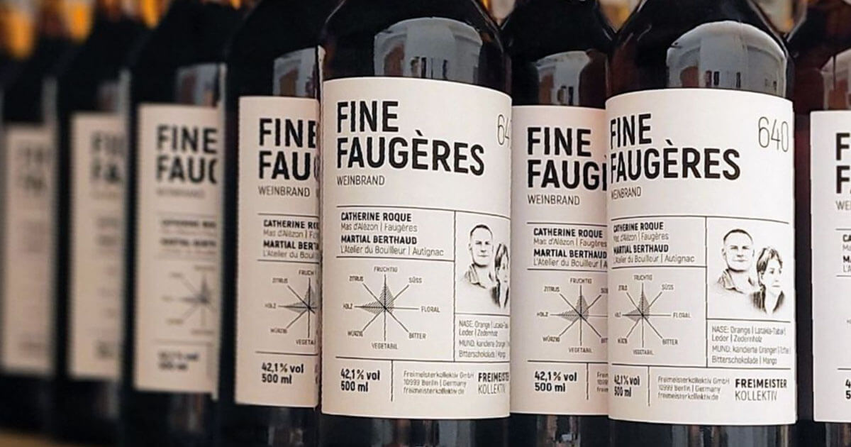 Weinbrand: Freimeisterkollektiv nimmt Fine Faugères 640 in Sortiment
