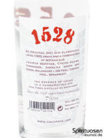 1528 Cocoa Gin Rückseite Etikett