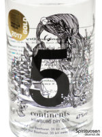 5 Continents Hamburg Dry Gin Vorderseite Etikett