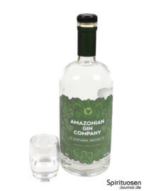 Amazonian Gin Company Glas und Flasche