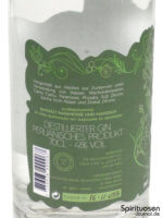 Amazonian Gin Company Rückseite Etikett